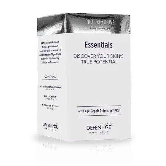 DefenAge Essential Pro (1 - Step Multi Cleanse, 24/7 Barrier Balance Cream, 8-in-1 BioSerum)